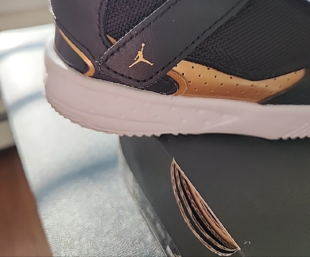 Kids Black and Gold Sneakers - Picture 2 of 7